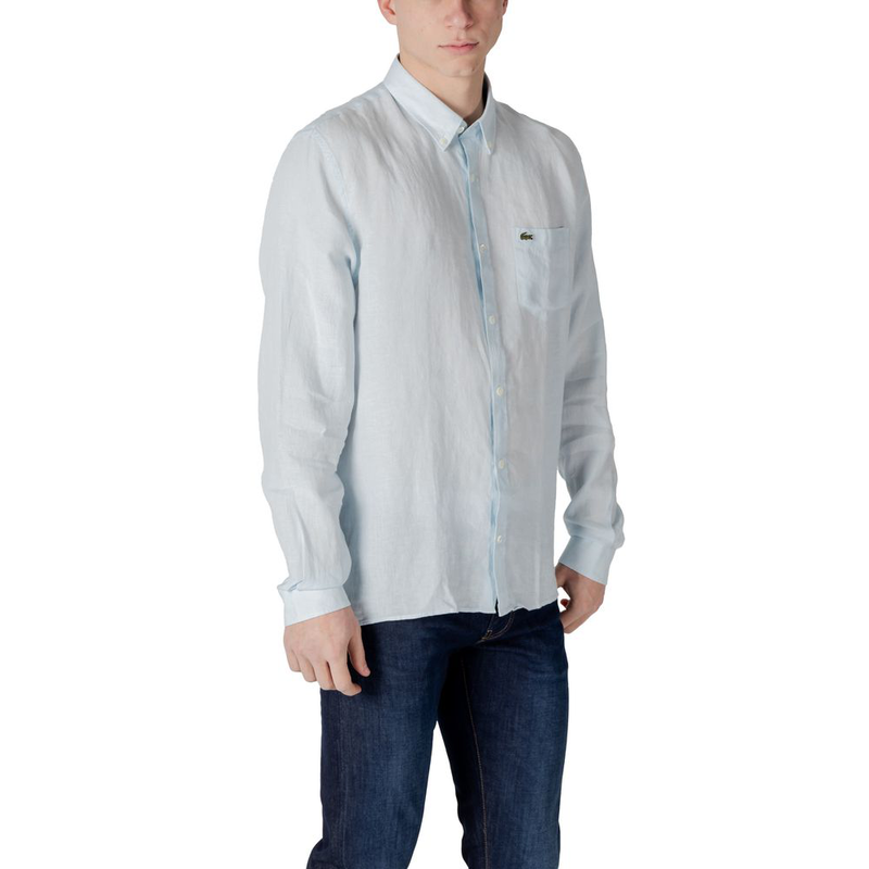 Blue linen shirt-null
