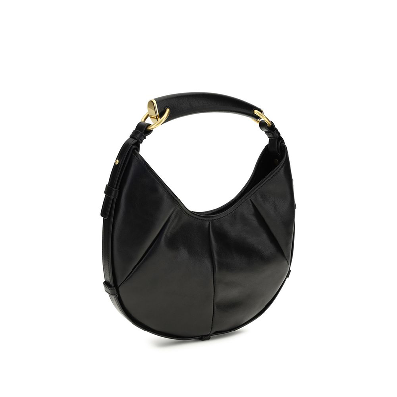 Black calf leather bos taurus shoulder bag-null