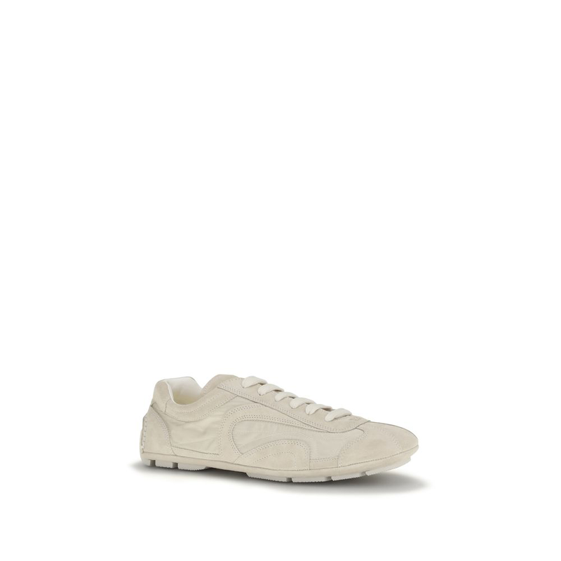 Beige calf leather bos taurus sneakers-null