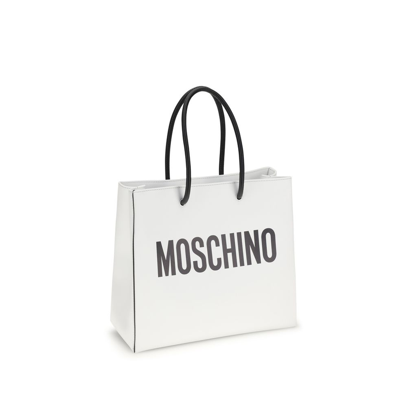 White calf leather bos taurus handbag-null