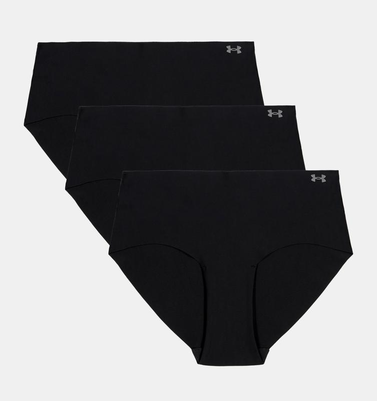 Ua pure stretch 3-pack no show hipster image number null