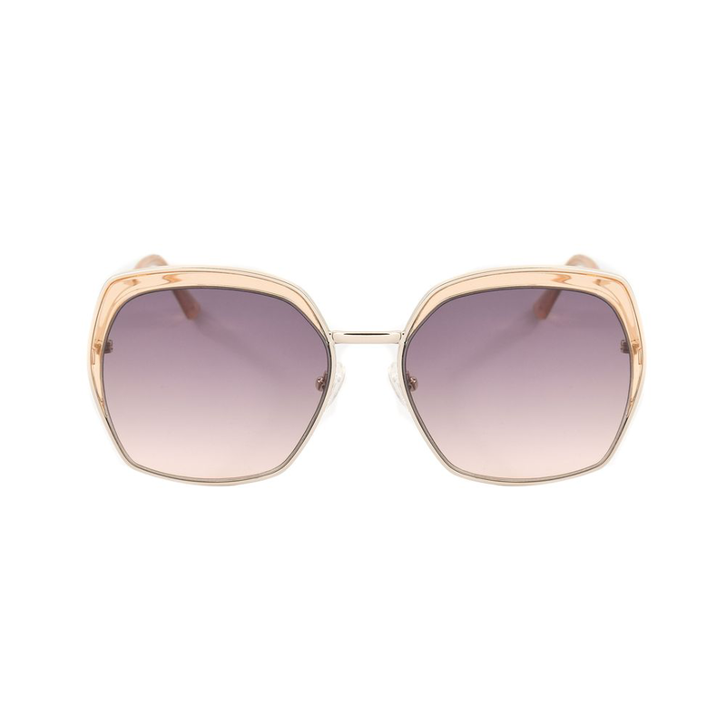 Gold metal sunglasses-null