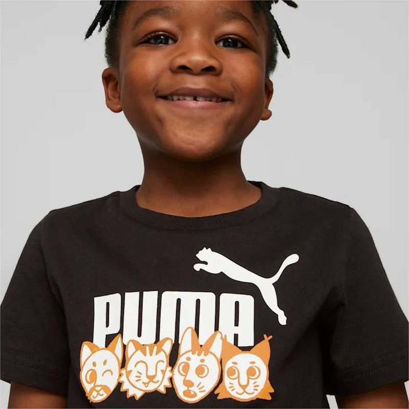 Puma ess+ puma mates little kids tee-null