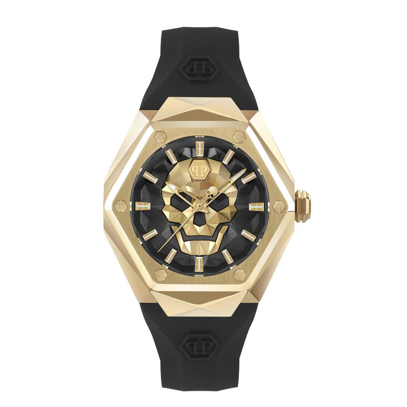Black synthetic dress watch-null