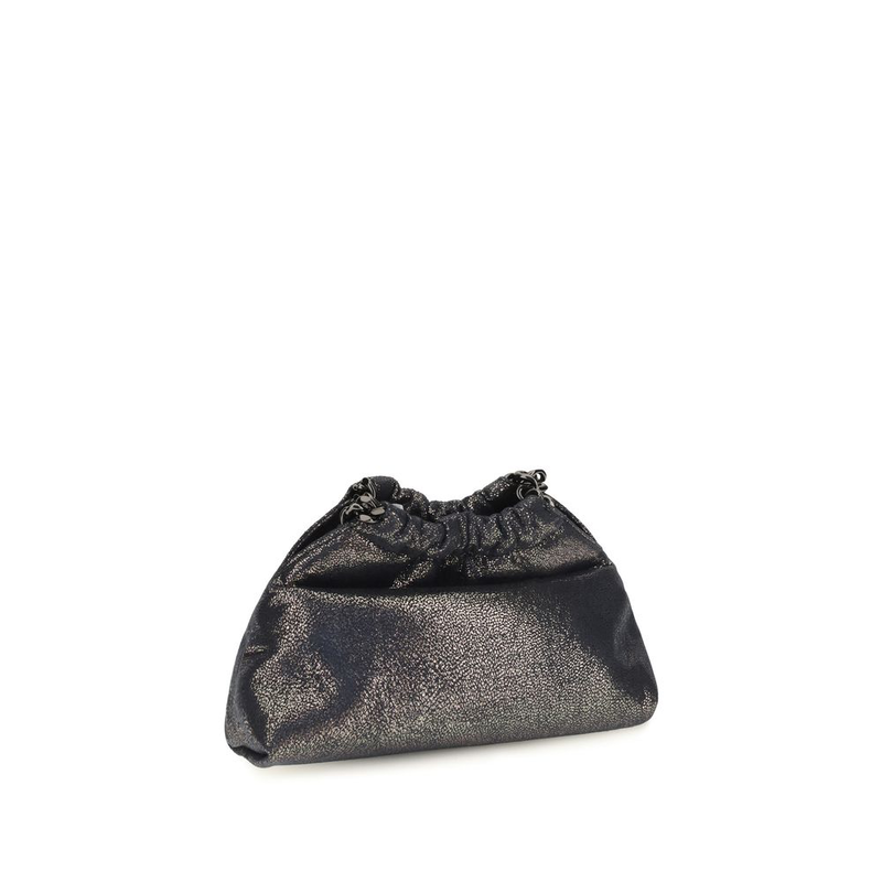Blue polyester shoulder bag-null