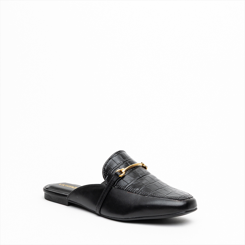Via marte backless flat pumps with chain detail image number null