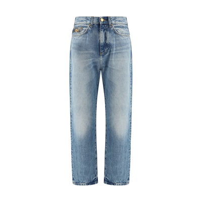 Blue cotton jeans denim, Blue, medium