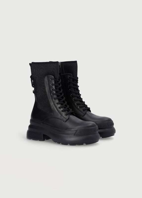 Amy 06 - combat boots with pleats-null