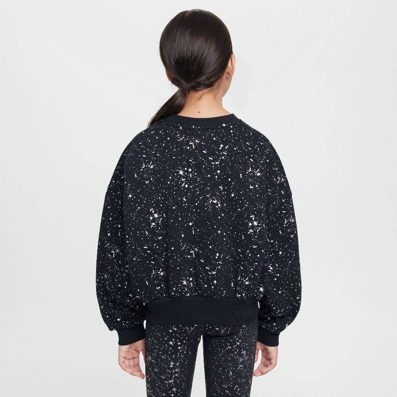 Girls nike sportswear club fleece shine crew-null