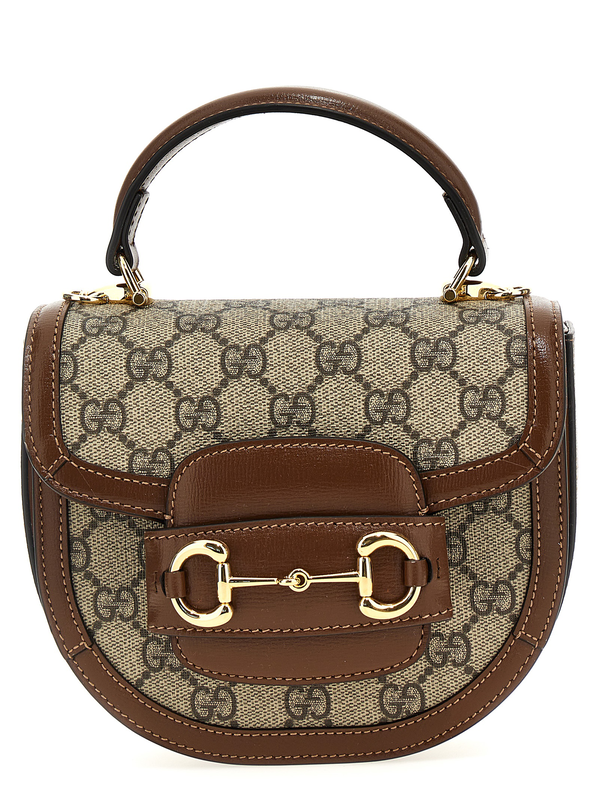 Brown polyethylene handbag-null