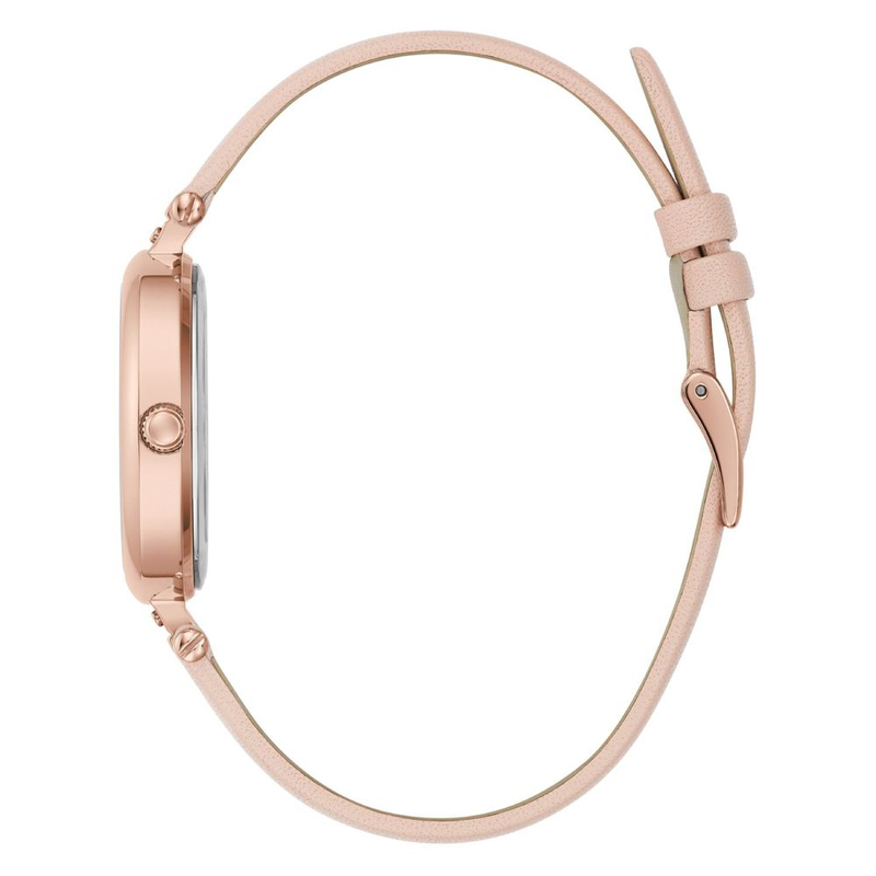 Multicolor leather dress watch-null