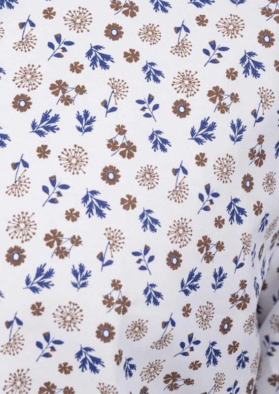 Dezign floral print collar shirt image number null
