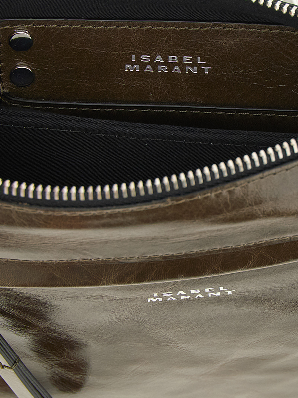 Bicolor calfskin crossbody bag-null
