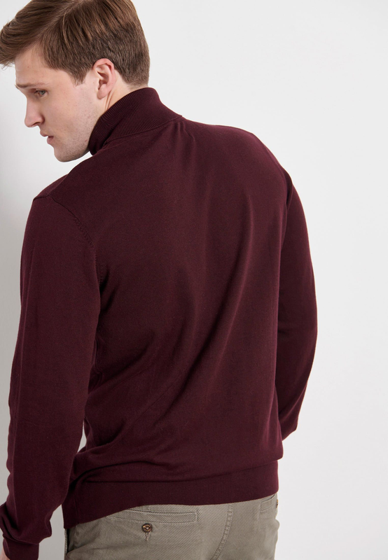 Funky buddha knitted roll-neck sweater-null