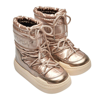 Moon boot junior park platform snow boots, Rose Gold, medium