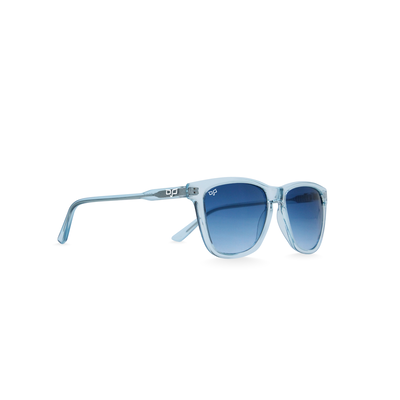 OJO sunglasses square clear blue frame and temples with blue lenses rx, , medium