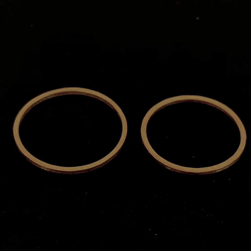 Ring 24ct pure gold 1mm band image number null