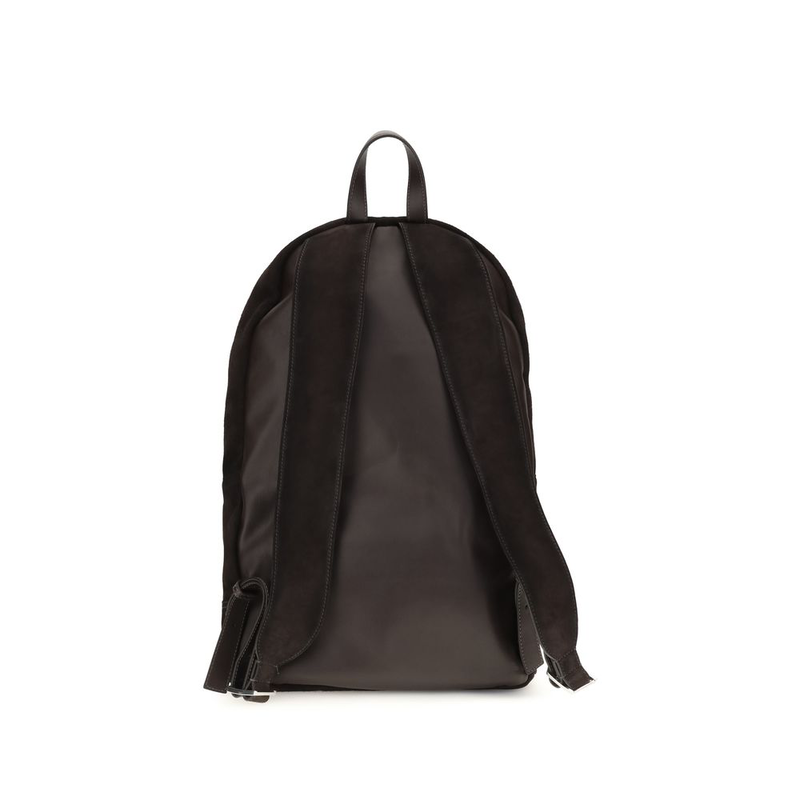 Brown calf leather bos taurus backpack-null