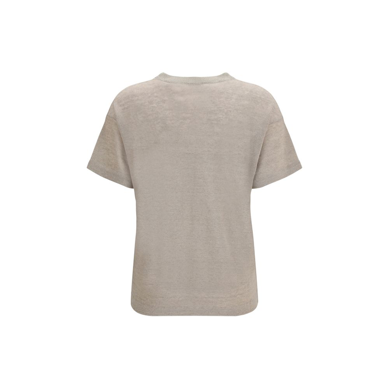 Beige linen t-shirt-null