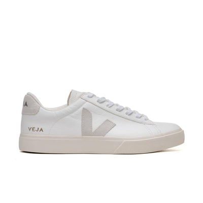 Veja campo chrome-free leather sneakers, White / Natural, medium