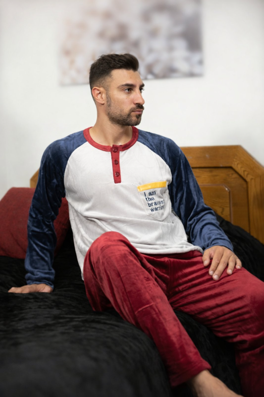 Mens velvet pajamas #m3296-null