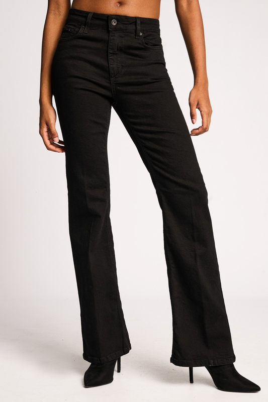 Beatrice black denim trousers image number null