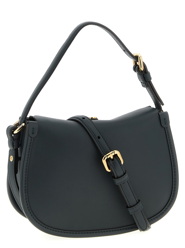 Bicolor calfskin crossbody bag-null