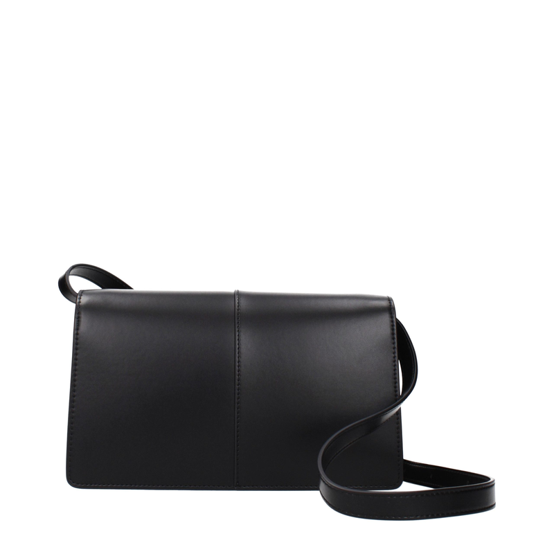 Black polyethylene crossbody bag-null