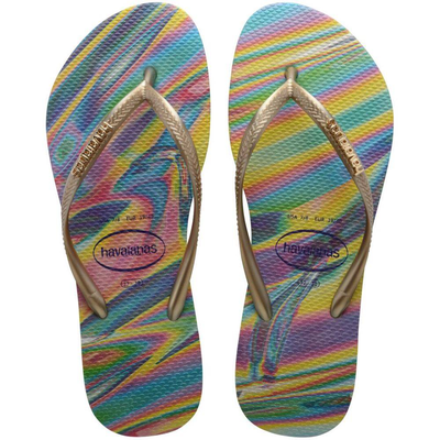 Slim iridescent, Gold, medium