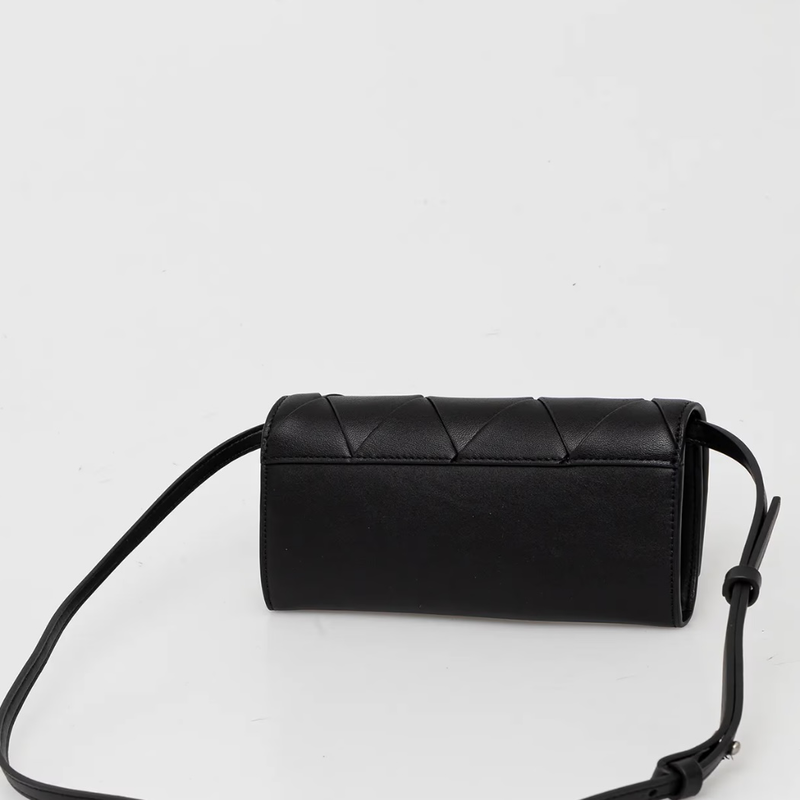 Calvin Klein woven mini bag - black-null