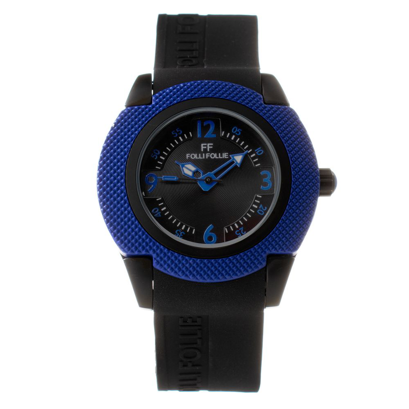 Black synthetic sport watch-null