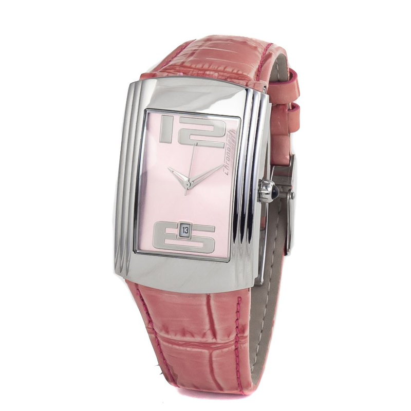 Multicolor leather dress watch-null