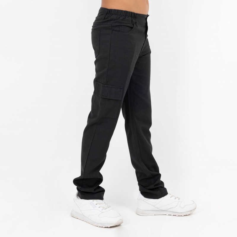 School pants with button and side elastic #17266 image number null