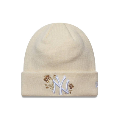 New era wmns sequin rose beanie new york yankees, Light Beige, medium