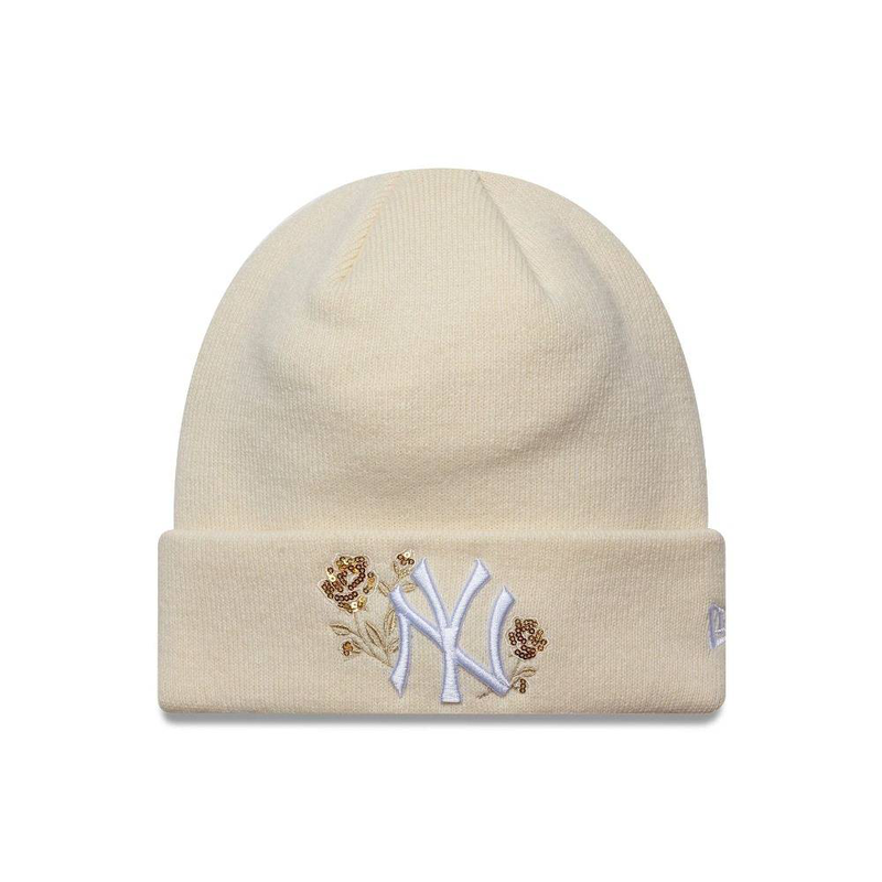 New era wmns sequin rose beanie new york yankees-null