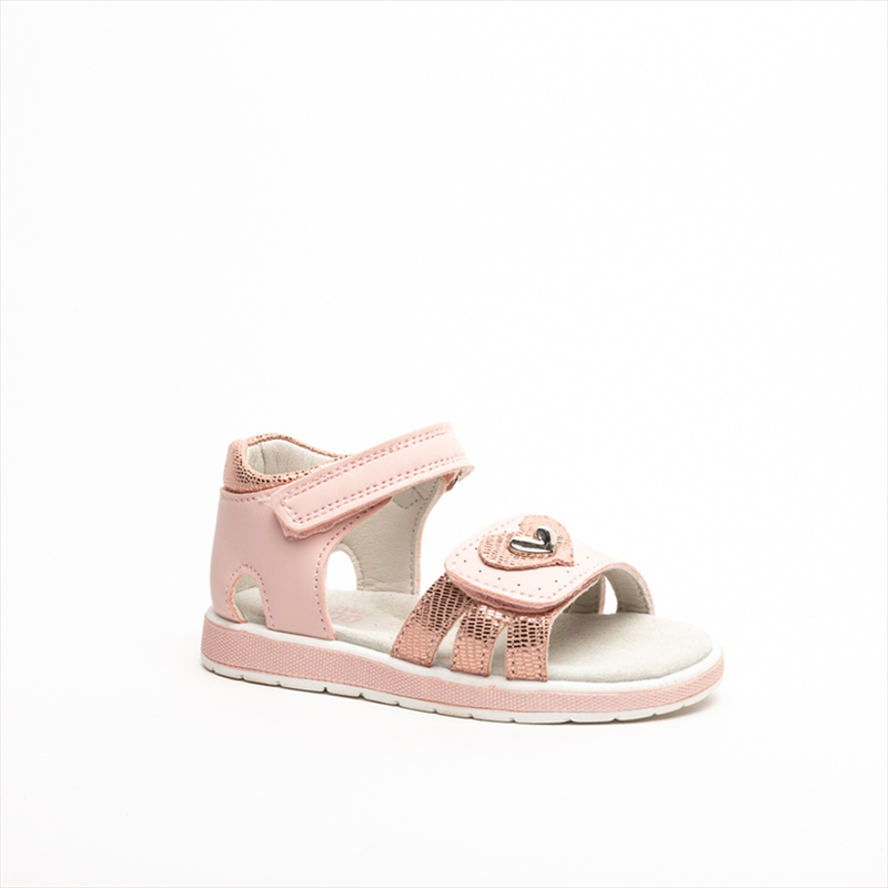 Product image: Kido shiny print detail with heart decorative detail girls sandals-null