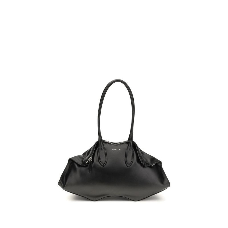 Black calf leather bos taurus shoulder bag-null