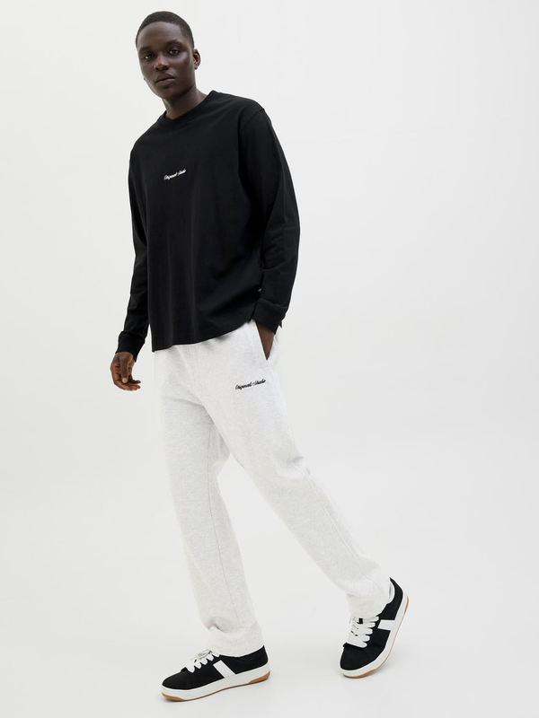 Jpstkane track pants - white melange-null