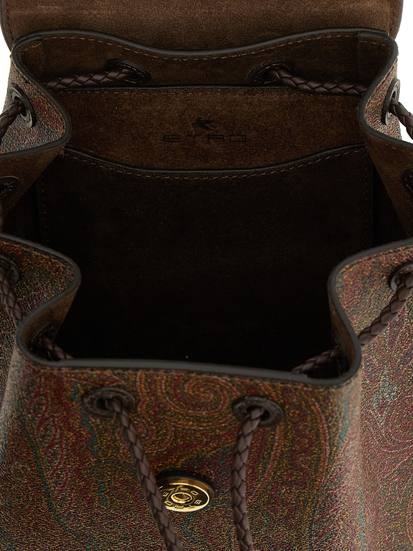 Multicolor cotton backpack-null