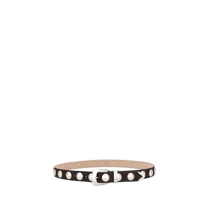 Brown calf leather bos taurus regular belt-null