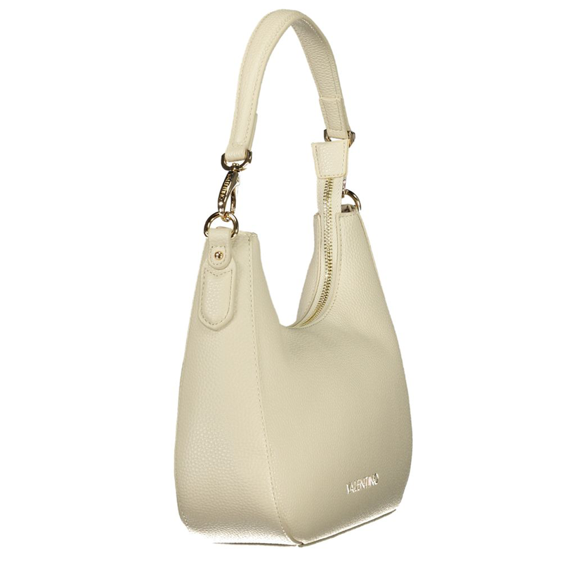 Beige polyurethane women handbag-null