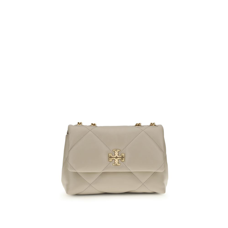 Beige calf leather bos taurus shoulder bag-null