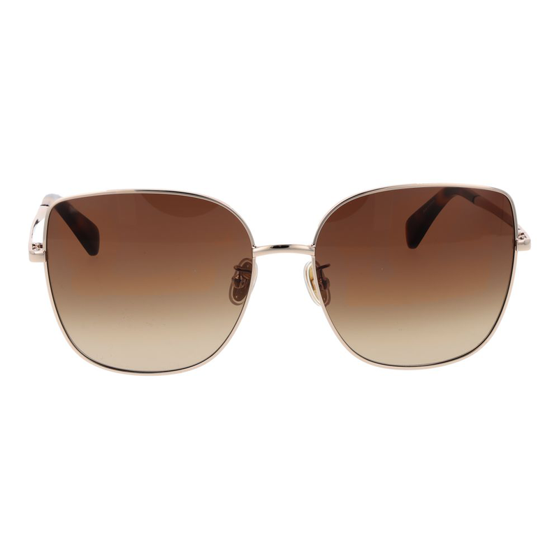 Rose gold metal sunglasses-null