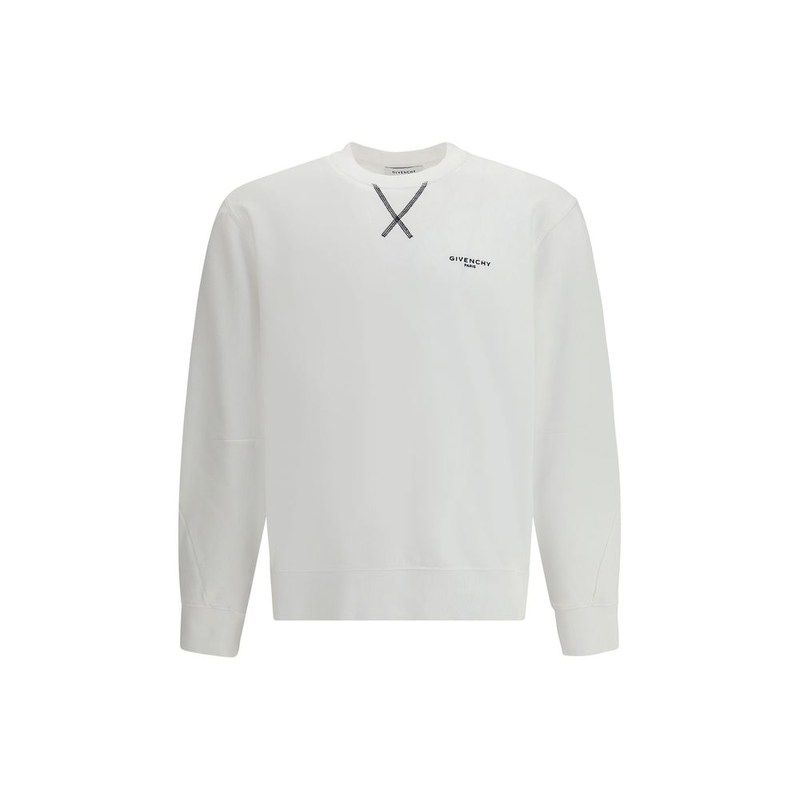 White cotton sweatshirt-null