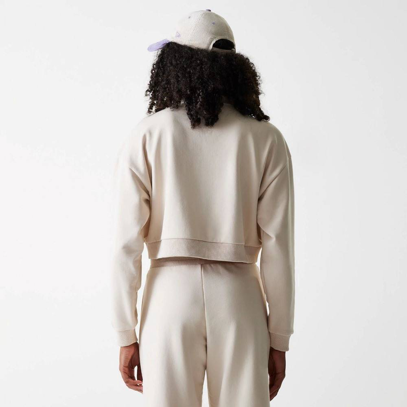 Women mlb tonal crop qrtr zip los angeles dodgers-null