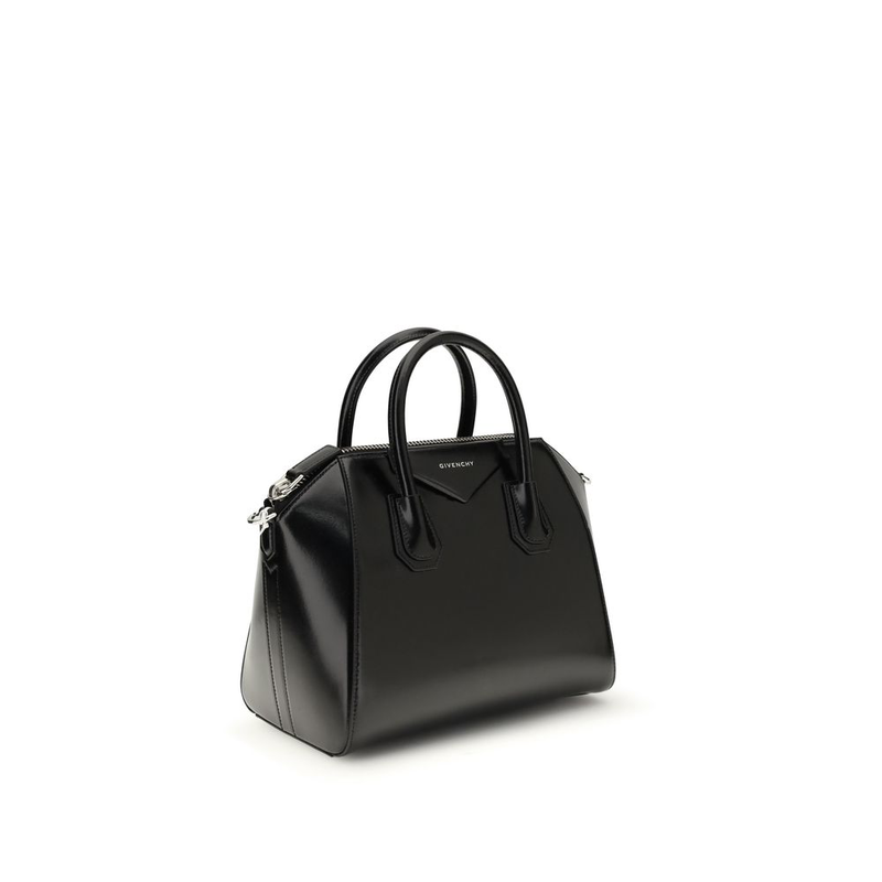 Black calf leather bos taurus handbag-null