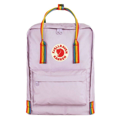 Fjallraven kanken rainbow backpack 16 l, Lavender, medium