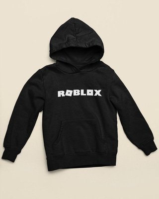 Hoodie for kids unisex roblox ages 4 to 16 years, Black, medium