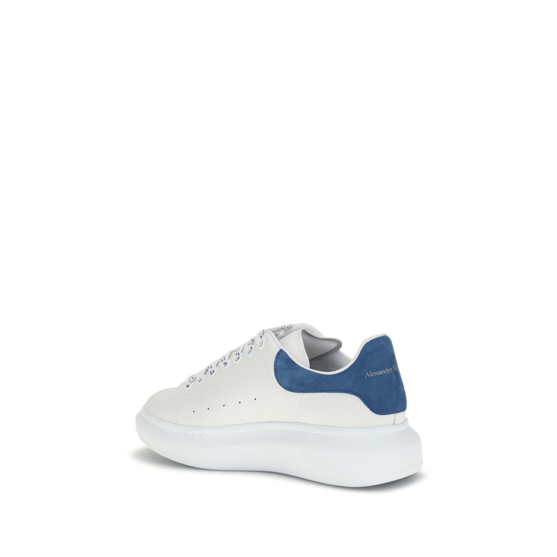 White calf leather bos taurus platform sneakers-null