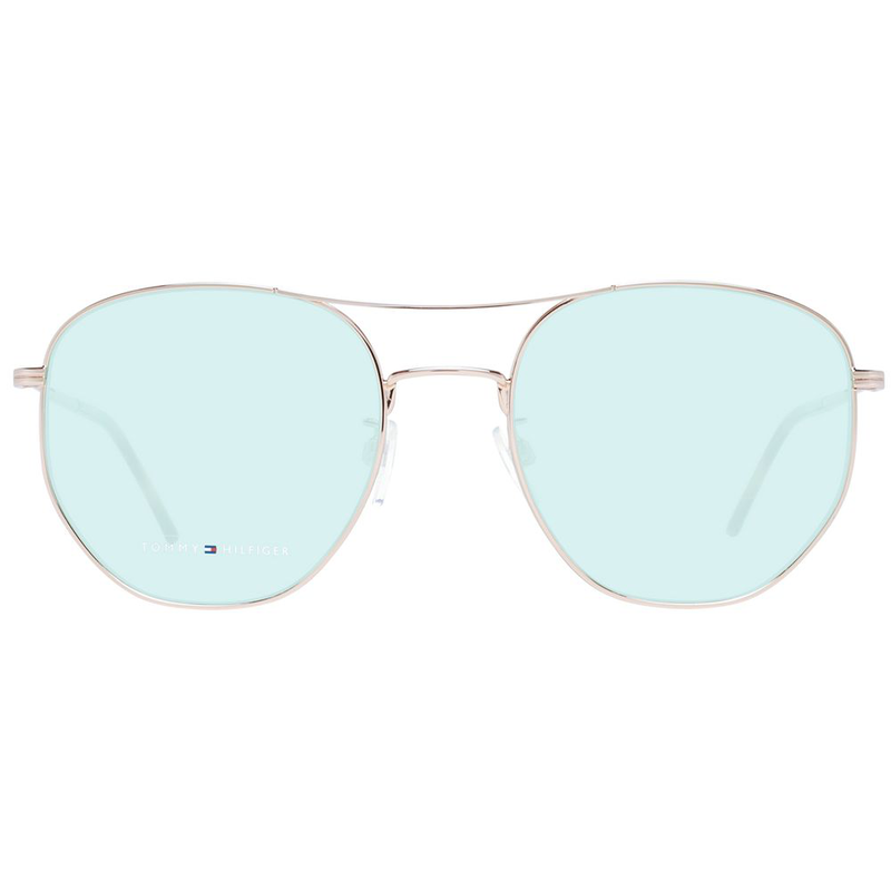 Rose gold metal sunglasses-null
